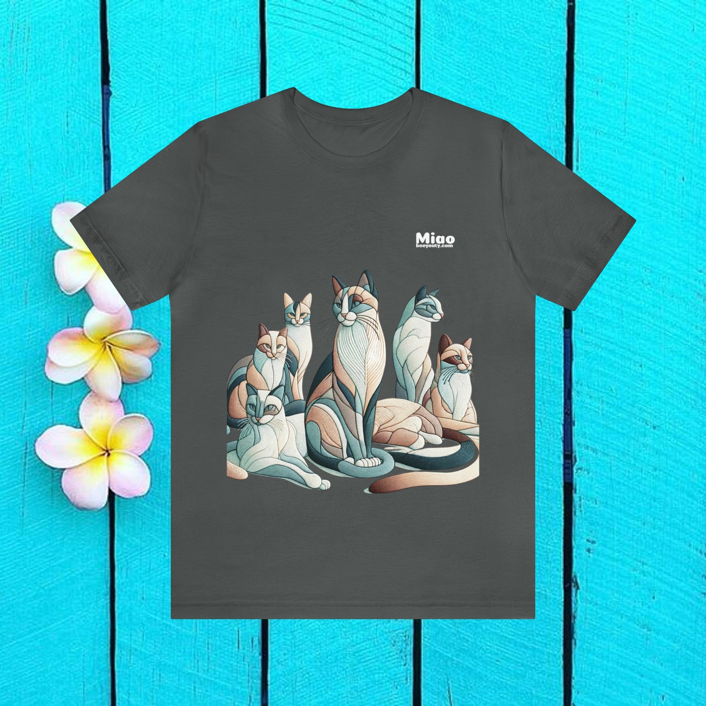 Gatos elegantes - Camiseta de manga corta Unisex Jersey